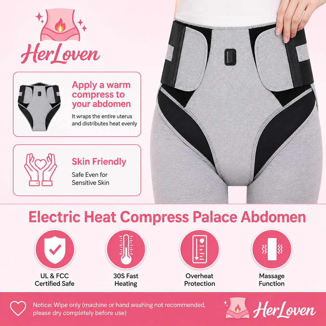 Anti-Cramp Heating Belt | HerLoven™